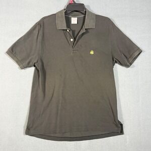 Brooks Brothers Polo Mens S Black Performance Original Fit Cotton Pique Short Sl